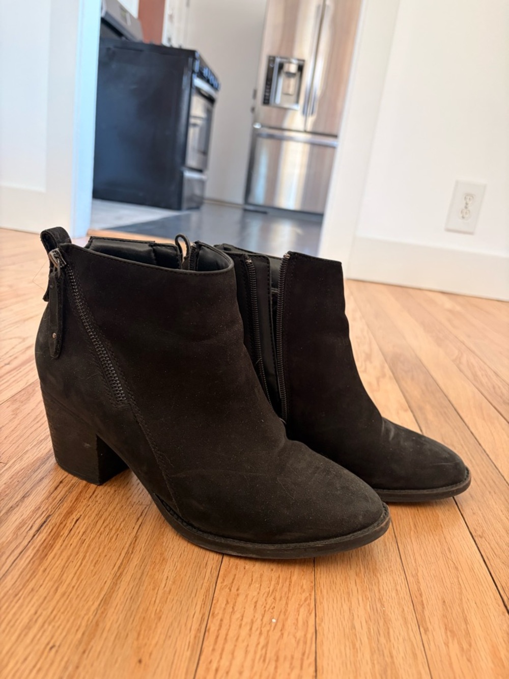 Waterproof Ankle Booties with Block Heel